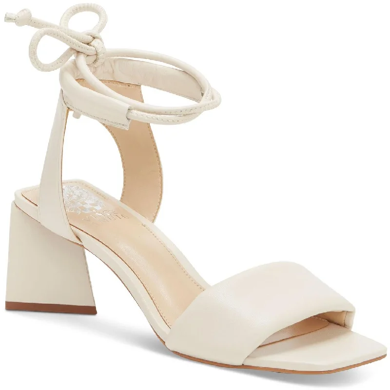 Vince Camuto Womens Vernisa Leather Square Toe Dress Heels Monochromatic Shoe Look  
