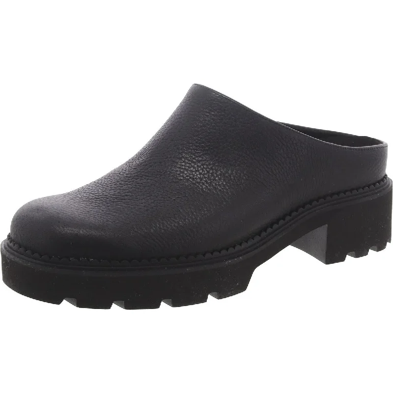 Vionic Womens Fairfax Leather Slip On Mules Wingtip Oxford Design 
