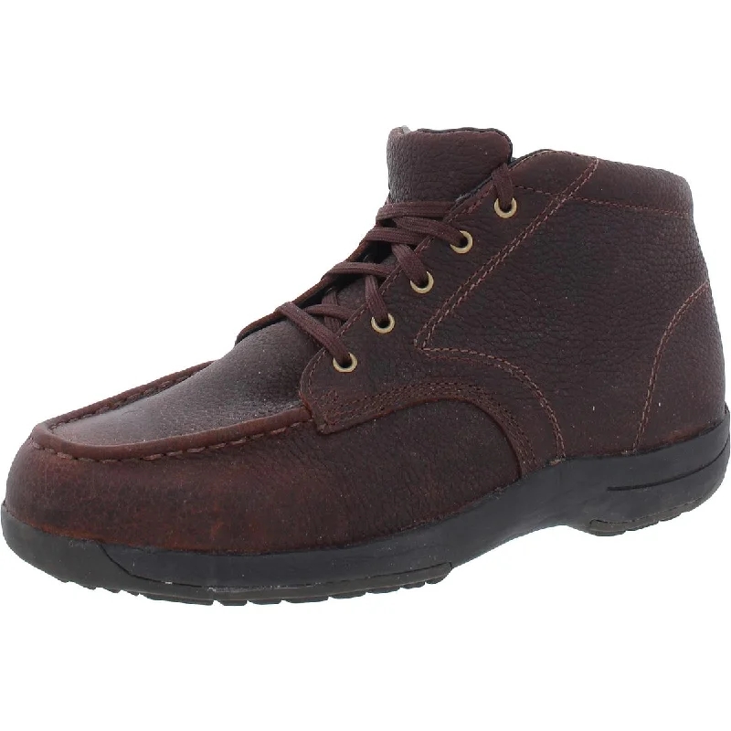 Walkabout Mens Leather Ankle Chukka Boots Chunky Platform Sneaker Style  