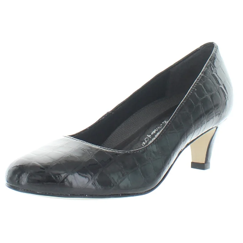 Walking Cradles Womens Joy Patent Leather Embossed Dress Heels Moccasin Soft - Sole Style Walking Cradles Womens Joy Patent Leather Embossed Dress Heels Moccasin Soft - Sole Style