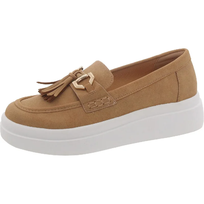 Yellow Box Womens ERINA Faux Leather Slip On Loafers Loose - Fit Slipper Style  