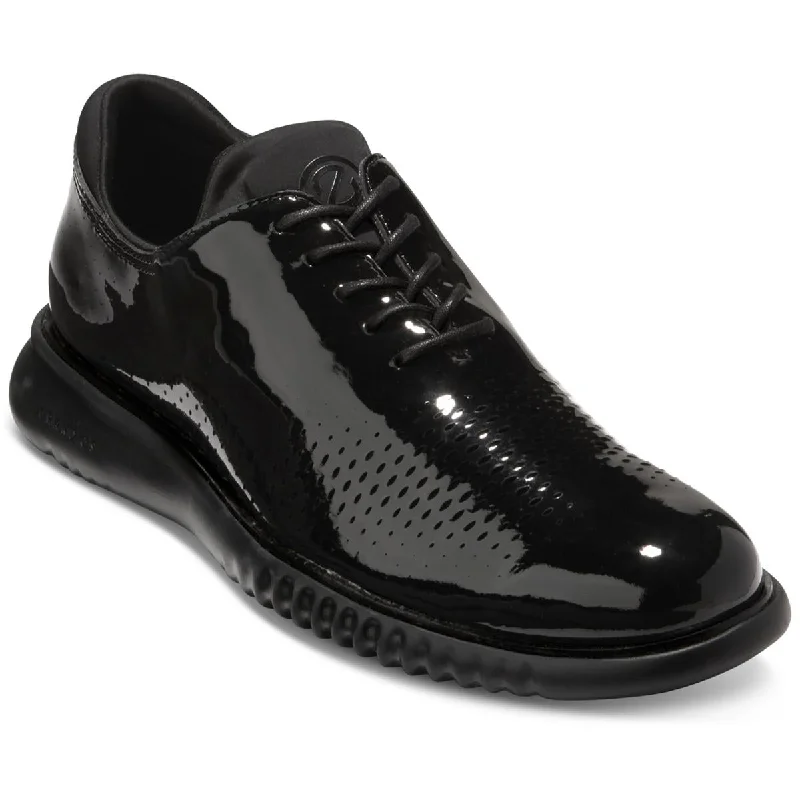 ZeroGrand Cole Haan Mens 2 Zerogrand Laser Wing Patent RoundToe Oxfords Cowboy Boot Western Style  