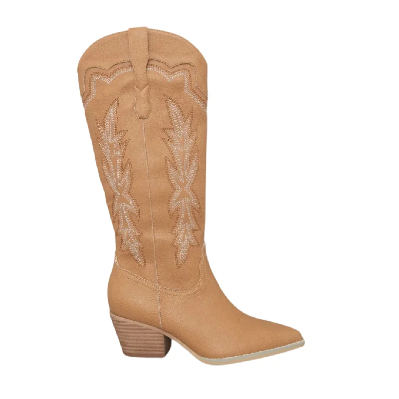 Ainsley in Camel Dressy Chelsea Boot Style 