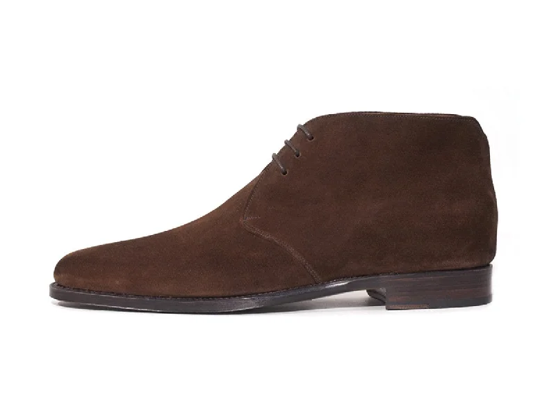 Ballard - MTO - Dark Brown Suede - JKF Last - Single Leather Sole Memory - Foam Slipper Look Ballard - MTO - Dark Brown Suede - JKF Last - Single Leather Sole Memory - Foam Slipper Look