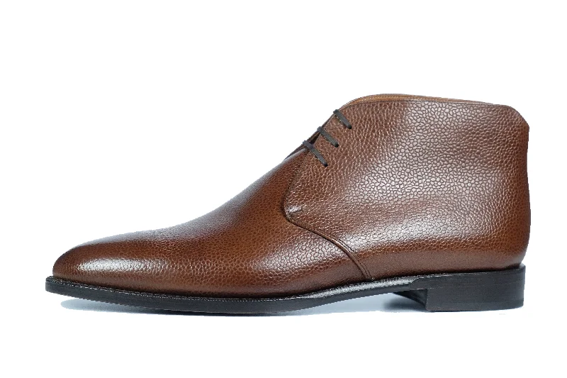 Ballard - MTO - Mid-Brown Soft Grain - TMG Last - Single Leather Sole Art Deco - Inspired Shoe Look Ballard - MTO - Mid-Brown Soft Grain - TMG Last - Single Leather Sole Art Deco - Inspired Shoe Look