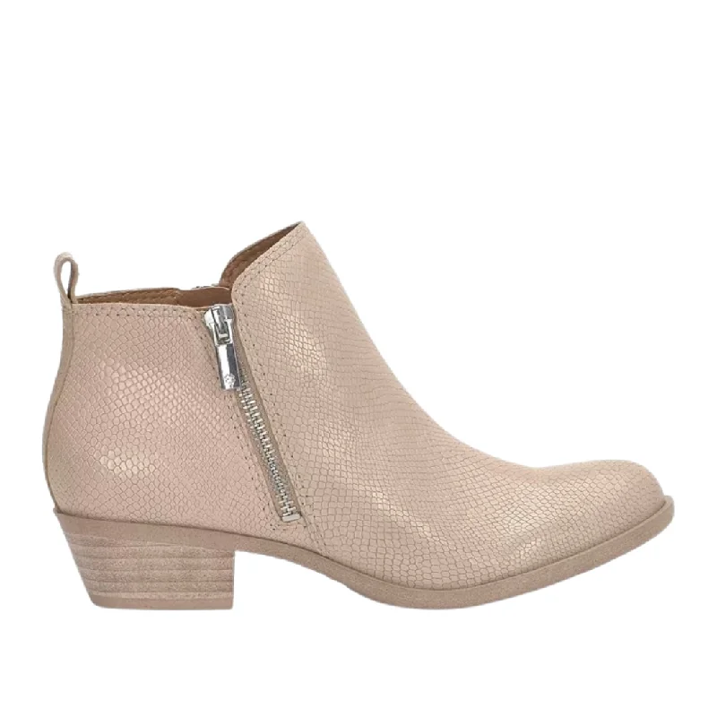 Basel in Smoke Grey Metallic Trim Shoe Design  