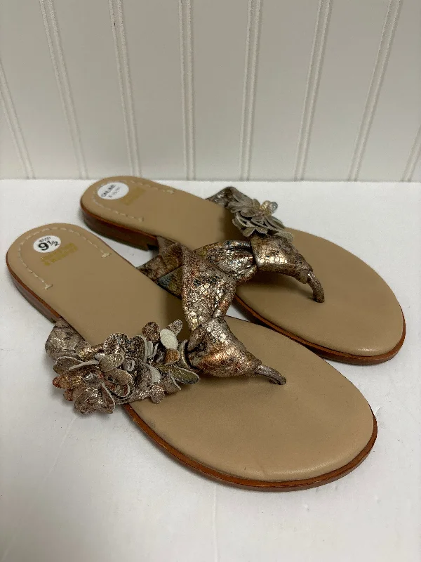 Beige Sandals Flip Flops Johnston & Murphy, Size 9.5 Hiking Boot Durability Style  