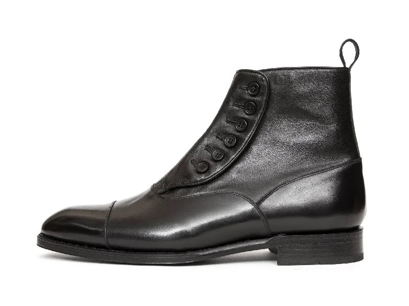 Bellevue - MTO - Black Calf / Soft Black Leather - NGT Last - Single Leather Sole Victorian - Era Boot Style Bellevue - MTO - Black Calf / Soft Black Leather - NGT Last - Single Leather Sole Victorian - Era Boot Style