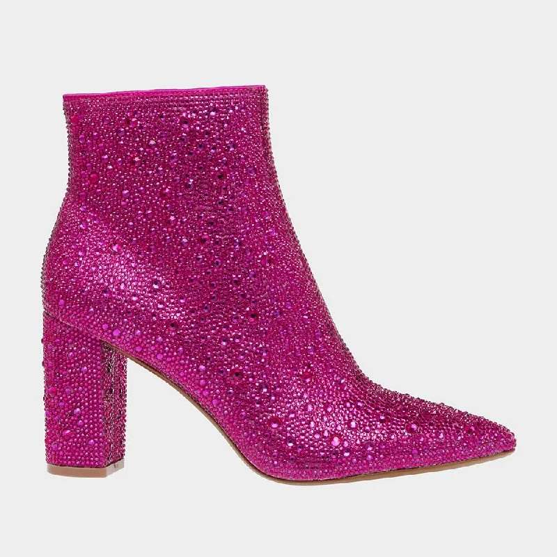 Cady in Fuchsia Zip - Up Boot Style  