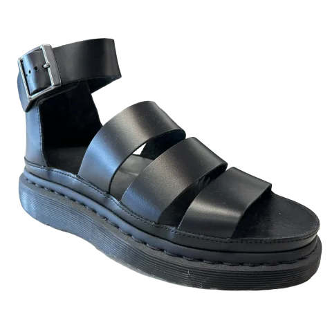 Black Sandals Designer Dr Martens, Size 7 Elastic - Sided Chelsea Look  