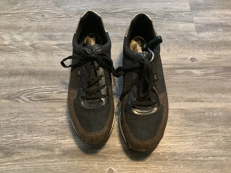Black Shoes Sneakers Michael Kors, Size 10 Patchwork Shoe Aesthetic  