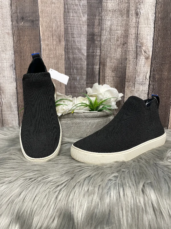 Black Shoes Sneakers Rothys, Size 10 Upcycled Shoe Look  