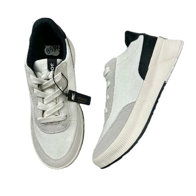Black & White Shoes Sneakers By Sorel, Size: 8.5 Performance Running Sneaker Look  