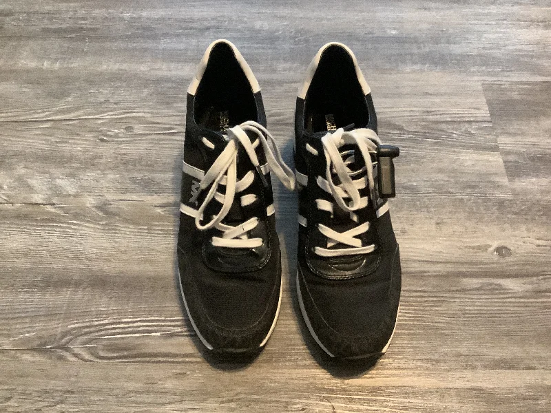 Black & White Shoes Sneakers Michael Kors, Size 10 Striped Shoe Style  