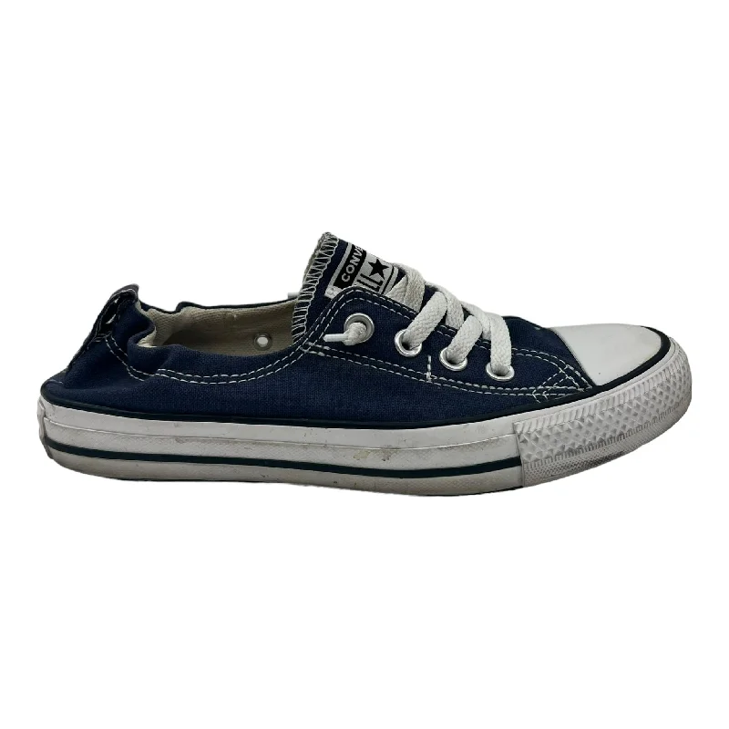 BLUE SHOES SNEAKERS by CONVERSE Size:7.5 Neon - Accent Sneaker Look  