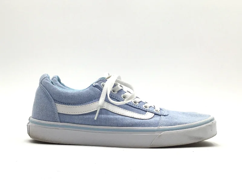 Blue Shoes Sneakers Vans, Size 9.5 Open - Lacing Derby Look  