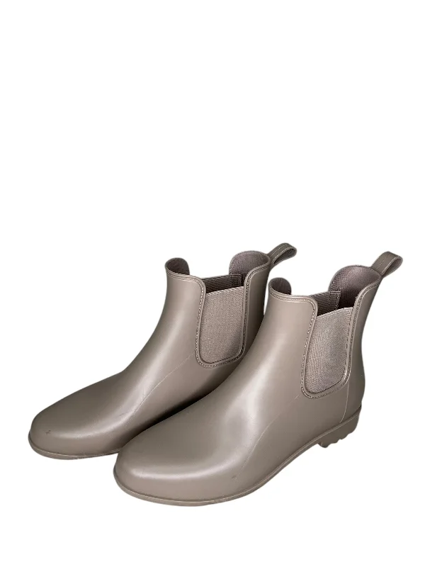 Boots Ankle Flats By A New Day In Tan, Size: 10 Checkered Shoe Pattern Look  