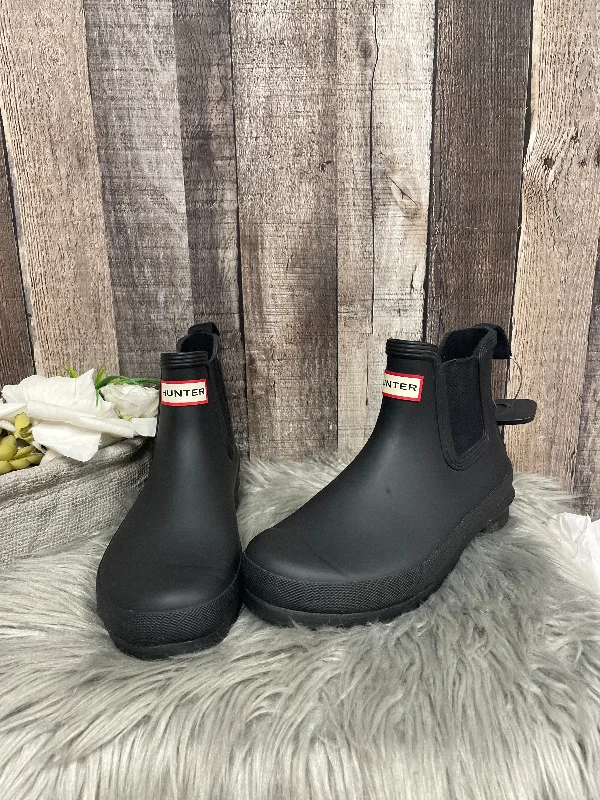 Boots Ankle Flats By Hunter In Black, Size: 7 Tech - Inspired Sneaker Look  