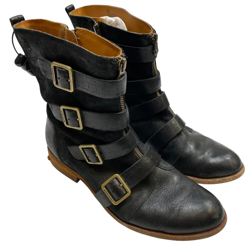 Boots Ankle Flats By Kork Ease In Black, Size: 9 British Gentleman Oxford Style  