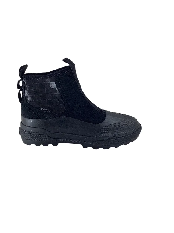 Boots Ankle Flats By Vans In Black, Size: 8 Inflatable Shoe Look 