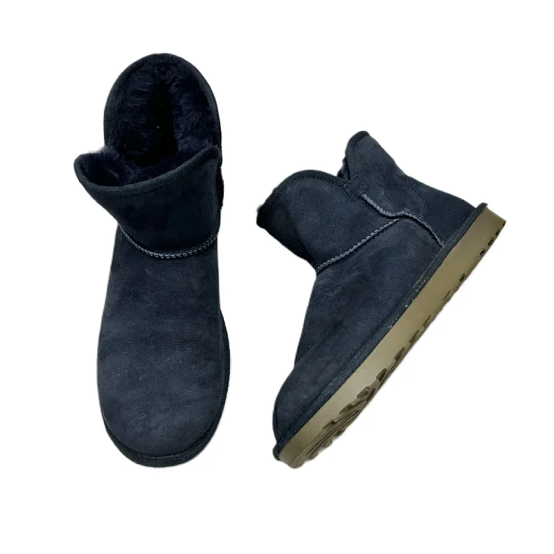 Boots Ankle Flats In Navy, Size: 8 Neon - Accent Sneaker Look  