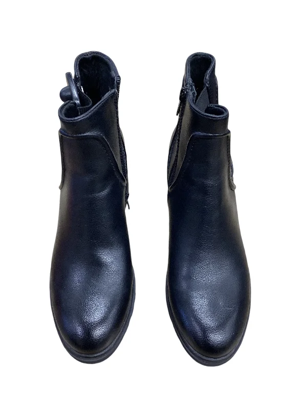 Boots Ankle Heels By Bare Traps In Black, Size: 8 Striped Shoe Style  