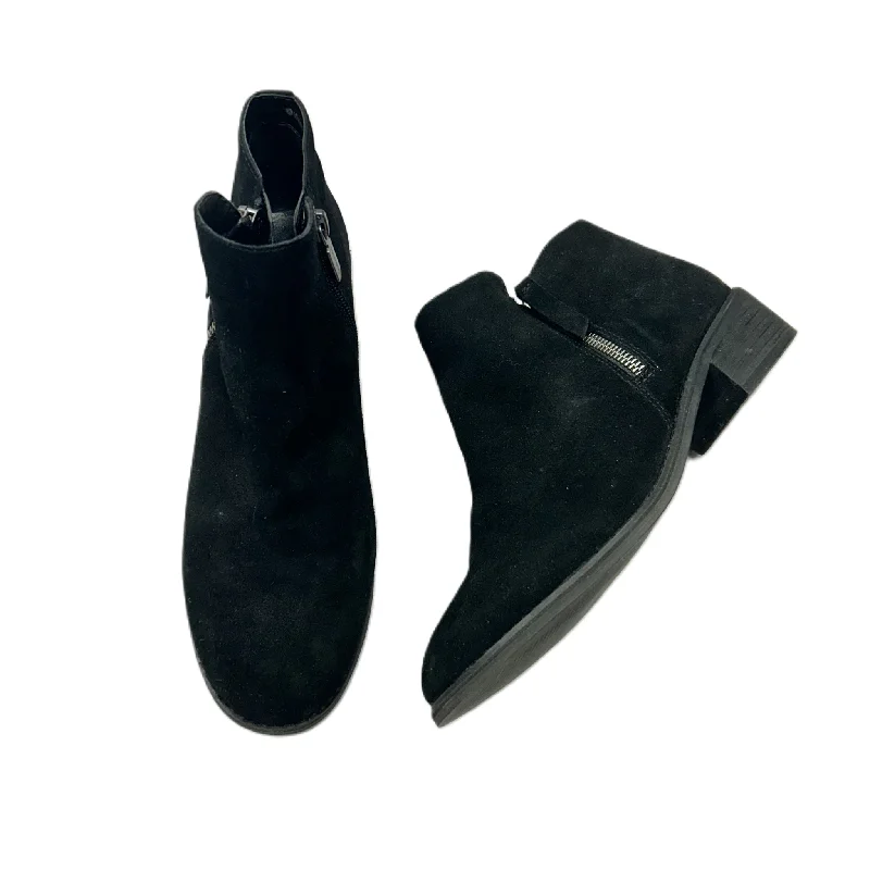 Boots Ankle Heels By Blondo In Black, Size: 9 Ivy League Loafer Look 