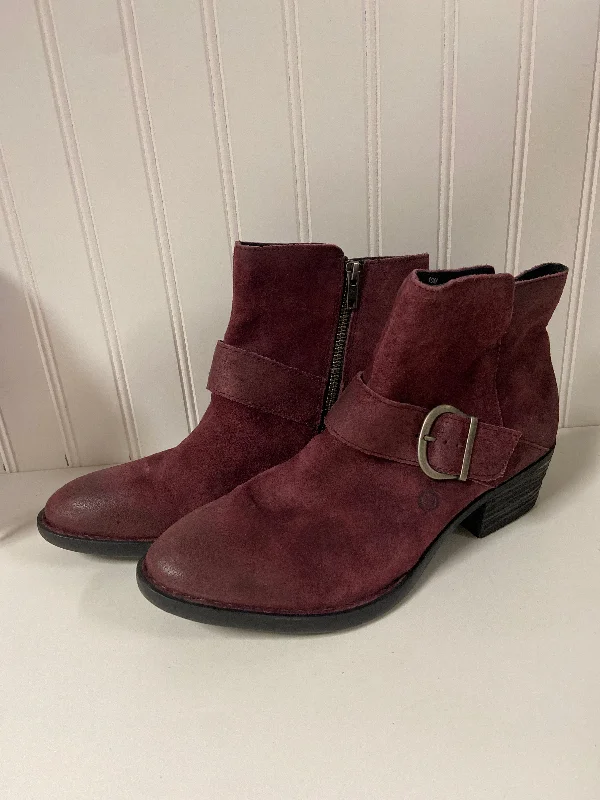Boots Ankle Heels By Born In Purple, Size: 10 Combat - Inspired Military Boot Look  
