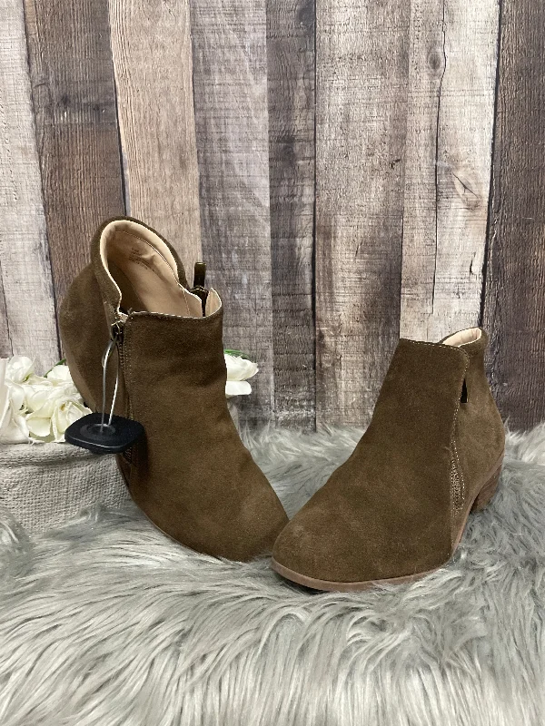 Boots Ankle Heels By Cme In Brown, Size: 8.5 Desert Boot Utility Style  