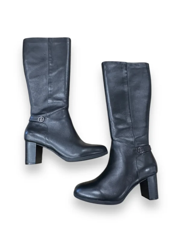 Boots Ankle Heels By Gianni Bini In Black, Size: 8.5 Dressy Chelsea Boot Style 