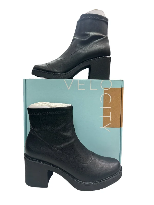 Boots Ankle Heels By Life Stride In Black, Size: 10 Leather Driving Shoe Style  
