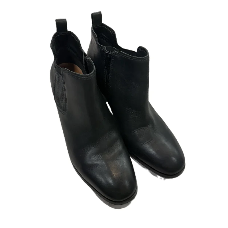 Boots Ankle Heels By Lucky Brand In Black, Size: 8.5 Combat - Inspired Military Boot Look  