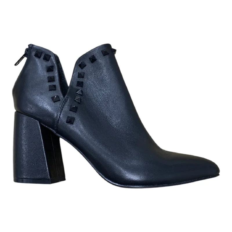 Boots Ankle Heels By Steve Madden In Black, Size: 8 Edwardian Shoe Look  