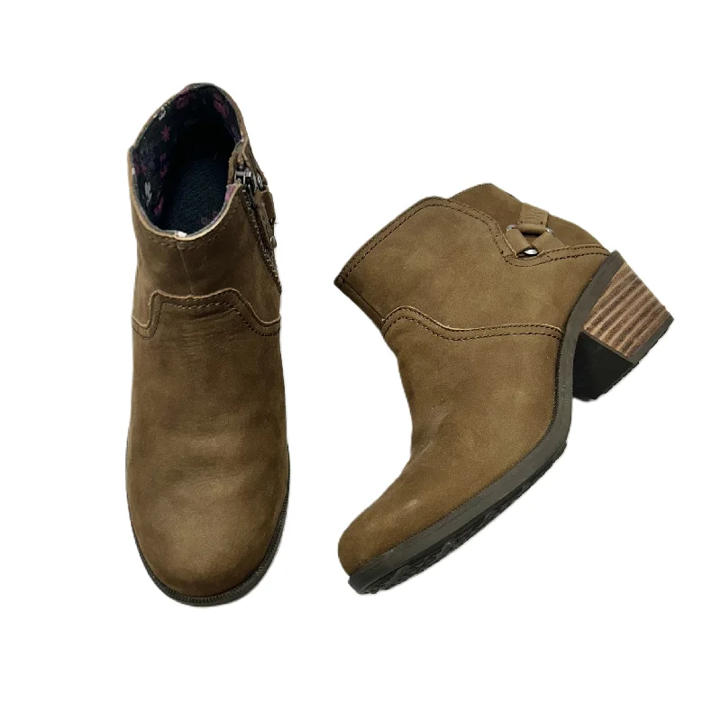Boots Ankle Heels By Teva In Brown, Size: 8 Athleisure Derby Style  