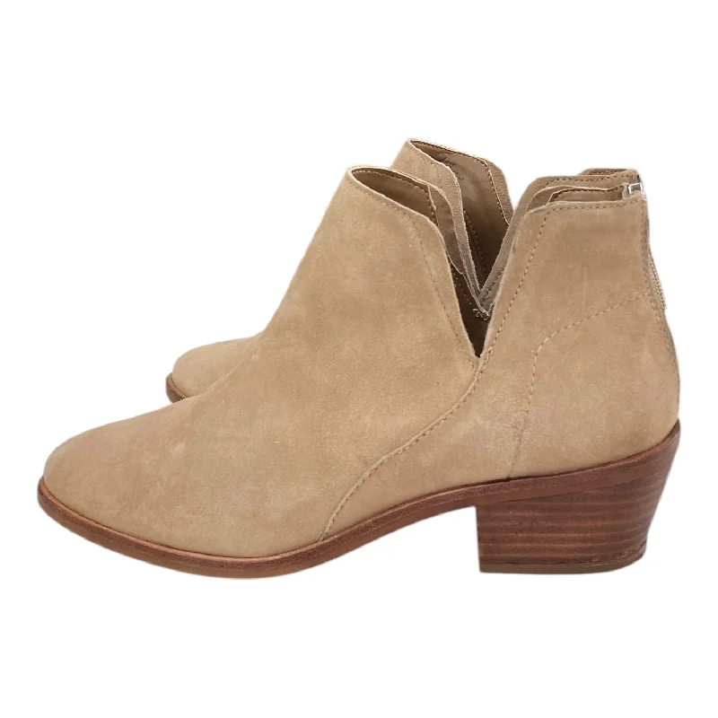 Boots Ankle Heels By Vince Camuto In Tan, Size: 9 Inflatable Shoe Look 
