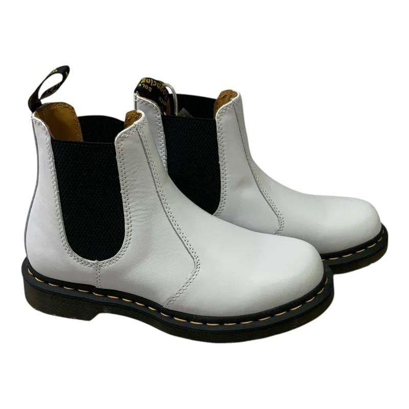 Boots Combat By Dr Martens In White, Size: 8 Skateboarding Sneaker Style  