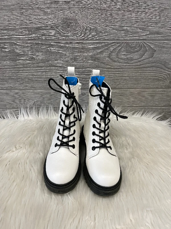 Boots Combat By Falls Creek In White, Size: 6 Waterproof Hiking Boot Design  