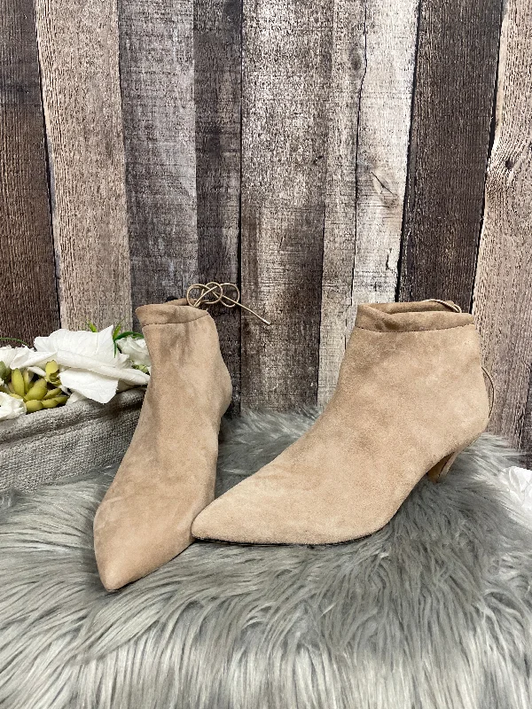 Boots Designer By Kate Spade In Tan, Size: 9 Victorian - Era Boot Style  