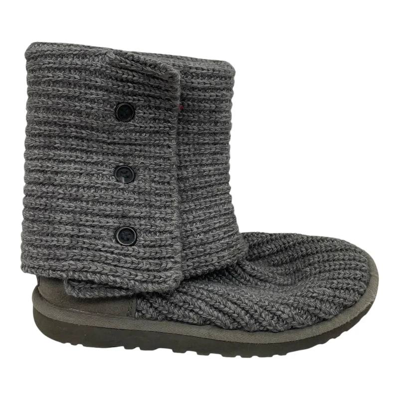 Boots Designer By Ugg In Grey, Size:6 Wingtip Oxford Design 