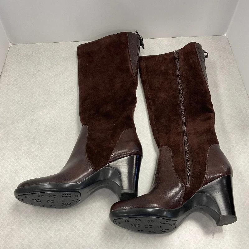 Boots Knee Flats By Naturalizer In Brown, Size: 7 Beaded Moccasin Design 