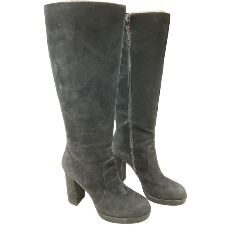 Boots Knee Heels By Vince Camuto In Black, Size: 9.5 Dressy Chelsea Boot Style 