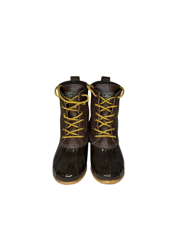 Boots Rain By Bass In Brown, Size: 7 Hip - Hop Sneaker Style  