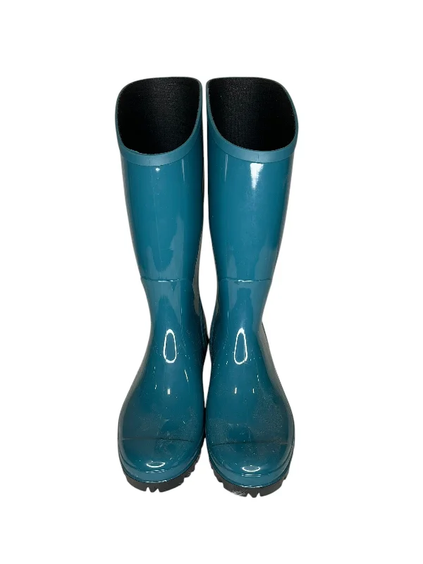 Boots Rain By Columbia In Blue, Size: 7 Performance Running Sneaker Look  