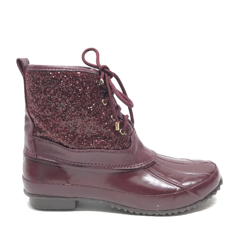Boots Rain By Gianni Bini In Purple, Size: 9 Strap - Up Sandal Resort Style  