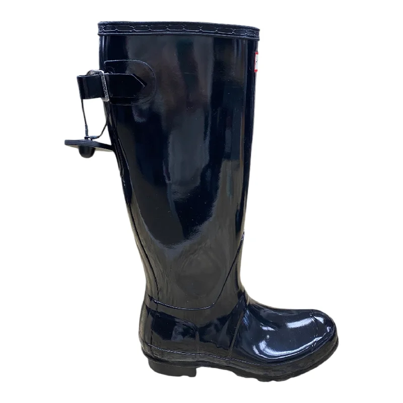Boots Rain By Hunter In Black, Size: 6 Slide Sandal Beach Style  