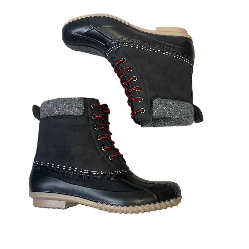 Boots Snow By Madden Girl In Black, Size: 6.5 Tassel Driving Shoe Look 