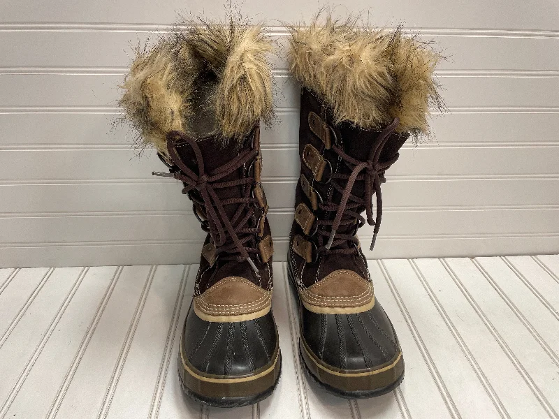 Boots Snow By Sorel In Brown, Size: 9 Combat - Inspired Military Boot Look  