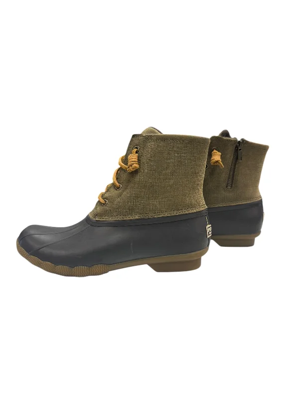 Boots Snow By Sperry In Tan, Size: 7 Memory - Foam Slipper Look  