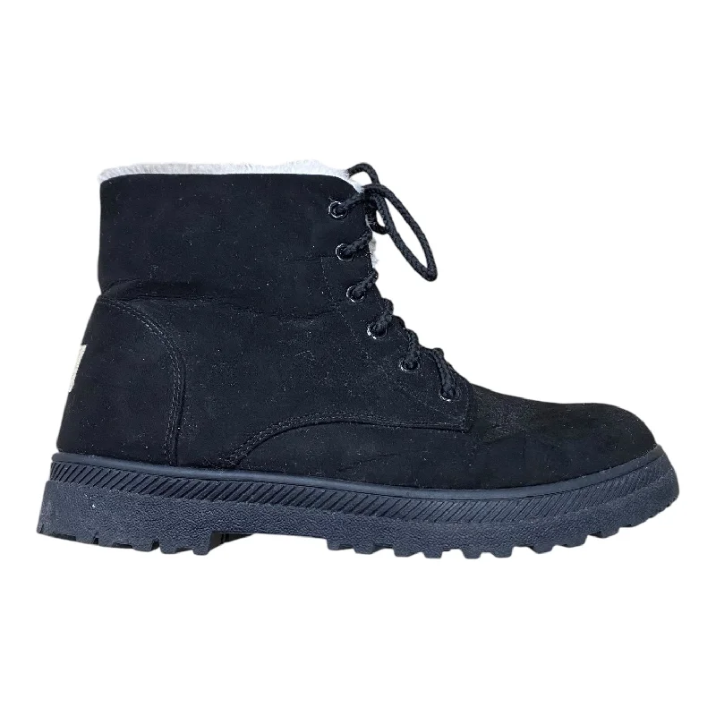 Boots Snow By SQL In Black, Size: 11.5 Hemp - Material Shoe Style  