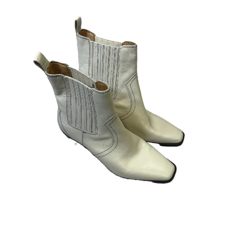 Boots Western By Crown Vintage In Cream, Size: 8 Camouflage Print Boot Style  